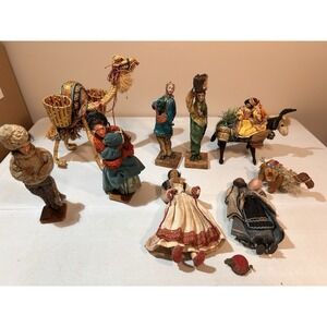 Handmade Religious Doll Lot Of 9 Jay Of Dublin Sabra &‎ Nativity Dolls